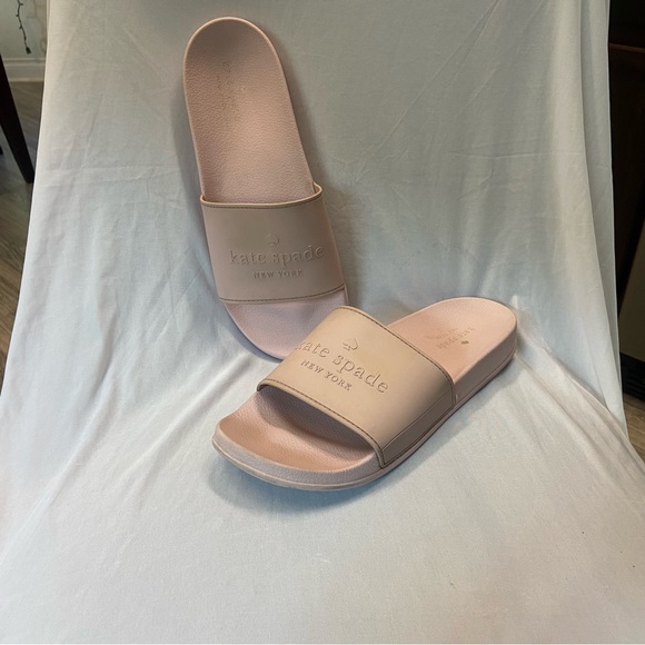 Kate Spade Pink Sunny Slides Size 11 B - Picture 2 of 10